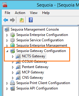 NCTS Gateway Configuration